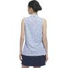 imageadidas Womens Ultimate365 Printed Ottoman Sleeveless PoloCrystal Sky