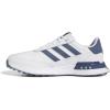 imageAdidas Mens S2g Spikeless Leather 24 Golf ShoesFootwear WhiteCollegiate NavySilver Metallic