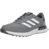 imageAdidas Mens S2g Spikeless Leather 24 Golf ShoesGrey ThreeFootwear WhiteGrey Five
