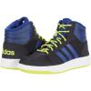 imageAdidas UnisexChild Hoops Mid 20 Basketball ShoesCore Blackvictory Blueacid Yellow