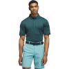 imageadidas Golf Mens Standard Ultimate365 Dash Stripe Polo ShirtAurora IvyPure Teal