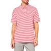 imageadidas Golf Mens Standard Ultimate365 Dash Stripe Polo ShirtClear PinkBlack