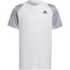 imageadidas Kids Boys Club Crew Neck Short Sleeve Athletic Tennis Casual Tops Casual  RedWhiteHalo Silver