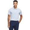 imageadidas Mens Ultimate365 Jacquard Climacool Polo ShirtCrystal Sky  Lucid Ray Blue
