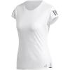 imageadidas Womens 3Stripes Club TeeWhiteMatte SilverBlack