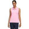 imageadidas Womens Ultimate365 Jacquard Sleeveless PoloLucid Pink