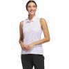 imageadidas Womens Ultimate365 Printed Ottoman Sleeveless PoloWhite