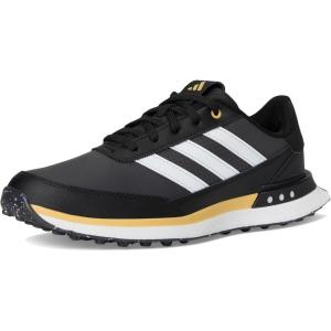 imageAdidas Mens S2g Spikeless Leather 24 Golf ShoesCore BlackFootwear WhiteOat