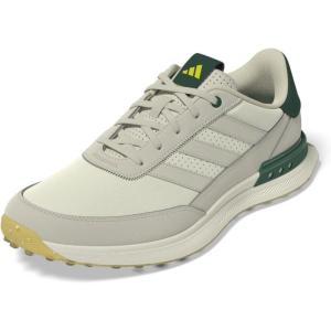 imageAdidas Mens S2g Spikeless Leather 24 Golf ShoesOff WhiteAluminaCollegiate Green