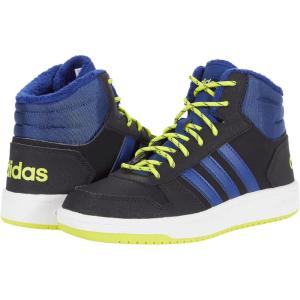 imageAdidas UnisexChild Hoops Mid 20 Basketball ShoesCore Blackvictory Blueacid Yellow