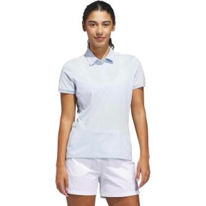 imageAdidas Womens Ultimate365 Tour Twistknit Polo ShirtCrystal Sky