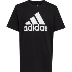 imageadidas Boys Short Sleeve Tiger Camo Bos Cotton Tee T ShirtBlack Core