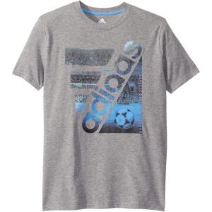 imageadidas Boys Short Sleeve Tiger Camo Bos Cotton Tee T ShirtCourt Gradient Grey Heather