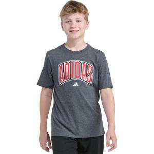 imageadidas Boys Short Sleeve Tiger Camo Bos Cotton Tee T ShirtDark Grey Heather