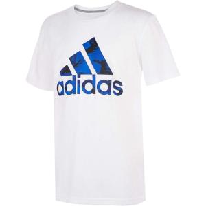 imageadidas Boys Short Sleeve Tiger Camo Bos Cotton Tee T ShirtWhite Camo