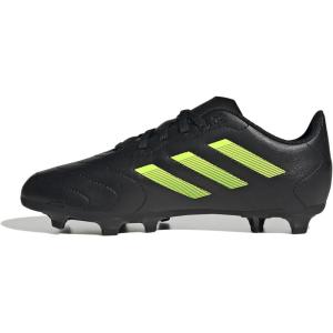 imageadidas ChildUnisex Goletto VII Firm Ground Soccer Cleats  Kids Soccer ShoeBlackLucid LemonBlack