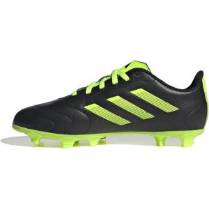 imageadidas ChildUnisex Goletto VII Firm Ground Soccer Cleats  Kids Soccer ShoeBlackLucid LemonLucid Lemon