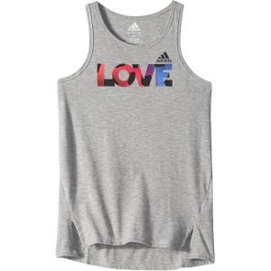 imageadidas Girls Active Tank TopsShaped Gry Heather