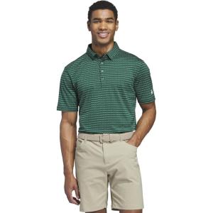 imageadidas Golf Mens Standard Ultimate365 Dash Stripe Polo ShirtCollegiate Green  White