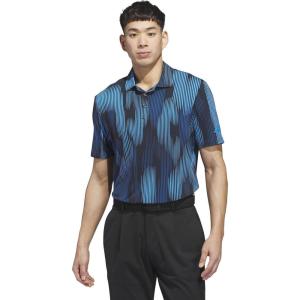 imageadidas Golf Mens ULTIMATE365 Tour Cool Feel Print Polo SHLucid Ray Blue