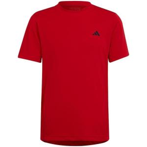 imageadidas Kids Boys Club Crew Neck Short Sleeve Athletic Tennis Casual Tops Casual  RedBetter Scarlet