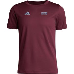 imageadidas Kids Colorado Rapids PreGame Short Sleeve TShirtTeam MaroonColorado Rapids