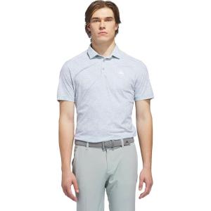 imageadidas Mens ULTIMATE365 Feather Print Polo ShirtWhite  Wonder Sage