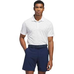 imageadidas Mens Ultimate365 Jacquard Climacool Polo ShirtWhite  Grey Two