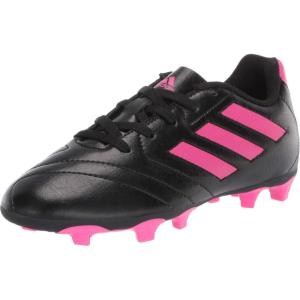 imageadidas Unisex Goletto Firm Ground Soccer ShoesBlackShock PinkShock Pink