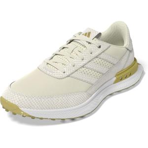 imageadidas Womens S2g 25 Leather Spikeless Golf ShoesOff WhiteGold MetallicGum 4