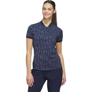 imageadidas Womens Ultimate365 Jacquard Climacool Polo ShirtCollegiate Navy  Preloved Ink