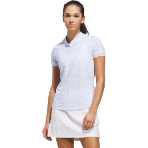 imageadidas Womens Ultimate365 Jacquard Climacool Polo ShirtCrystal Sky