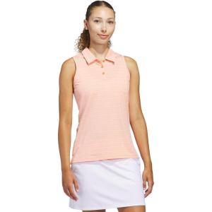 imageadidas Womens Ultimate365 Jacquard Sleeveless PoloDusky Orange
