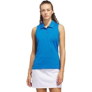 imageadidas Womens Ultimate365 Jacquard Sleeveless PoloLucid Ray Blue