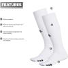 imageadidas Unisex Rivalry Sports Socks 2 Pairs Multisport OvertheCalf1WhiteBlack