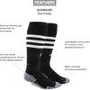 imageadidas unisex 3stripe Hoop Soccer Socks 1pair With Arch Compression for a Secure FitBlackWhite