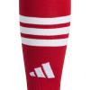 imageadidas unisex 3stripe Hoop Soccer Socks 1pair With Arch Compression for a Secure FitPower Red 2White