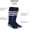 imageadidas unisex 3stripe Hoop Soccer Socks 1pair With Arch Compression for a Secure FitTeam Navy BlueWhite