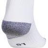 imageadidas unisex 3stripe Hoop Soccer Socks 1pair With Arch Compression for a Secure FitWhite 2Black