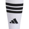 imageadidas unisex 3stripe Hoop Soccer Socks 1pair With Arch Compression for a Secure FitWhite 2Black