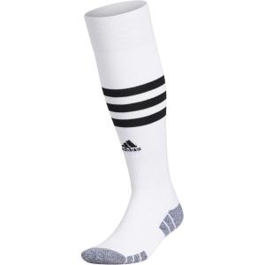 imageadidas unisex 3stripe Hoop Soccer Socks 1pair With Arch Compression for a Secure FitWhiteBlack