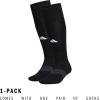 imageadidas Unisex Metro Soccer Socks or Calf Sleeves 1 Pair OvertheCalfBlackNight GreyWhiteSock