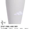 imageadidas Unisex Metro Soccer Socks or Calf Sleeves 1 Pair OvertheCalfTeam Light GreyWhiteSock