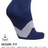 imageadidas Unisex Metro Soccer Socks or Calf Sleeves 1 Pair OvertheCalfTeam Navy BlueClear GreyWhiteSock