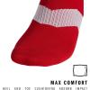 imageadidas Unisex Metro Soccer Socks or Calf Sleeves 1 Pair OvertheCalfTeam Power RedClear GreyWhiteSock