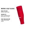 imageadidas Unisex Metro Soccer Socks or Calf Sleeves 1 Pair OvertheCalfTeam Power RedWhiteCalf Sleeve