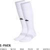imageadidas Unisex Metro Soccer Socks or Calf Sleeves 1 Pair OvertheCalfWhiteClear GreyBlackSock