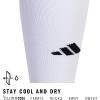 imageadidas Unisex Metro Soccer Socks or Calf Sleeves 1 Pair OvertheCalfWhiteClear GreyBlackSock