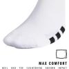 imageadidas Unisex Rivalry Soccer Socks 2 Pairs OvertheCalf2WhiteBlack