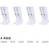 imageadidas Unisex Rivalry Soccer Socks 2 Pairs OvertheCalf2WhiteBlack